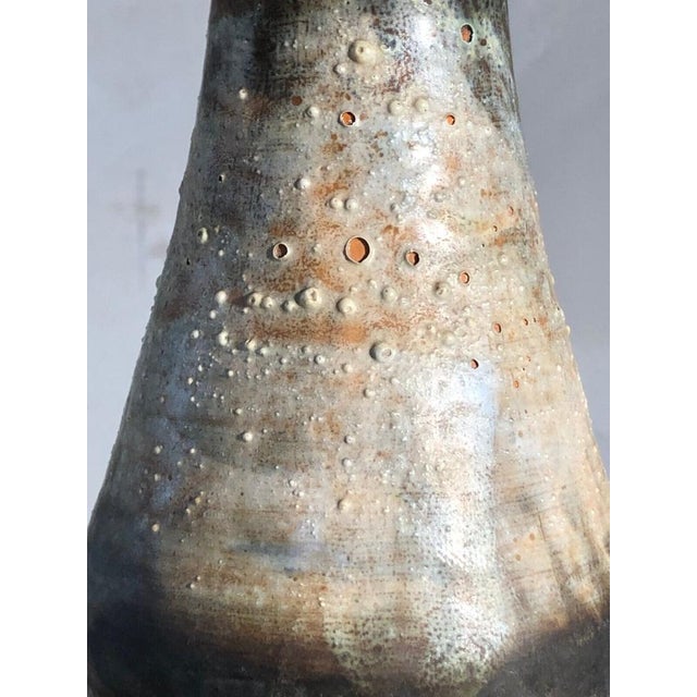 Large Brutalist Ceramic Table Lamp from Vallauris, 1950s For Sale - Image 6 of 18