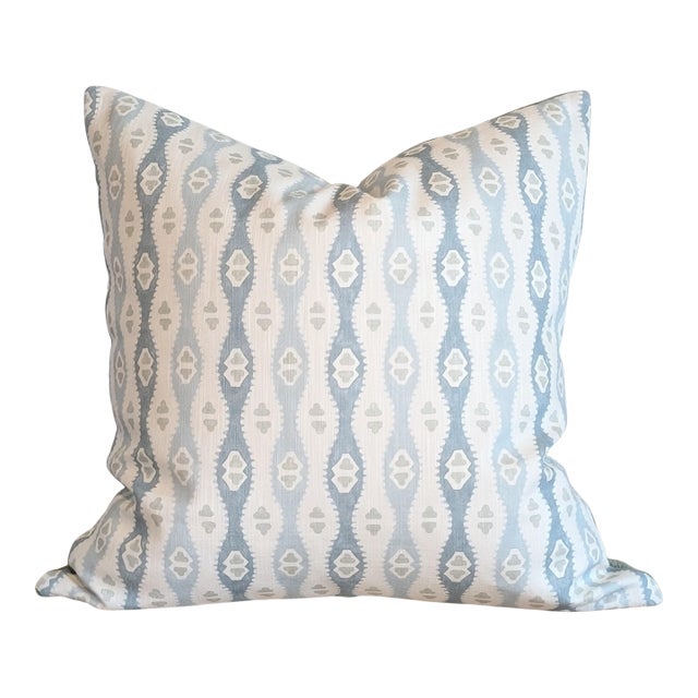 Lee Jofa Elba Pillow in Chambray- Single For Sale