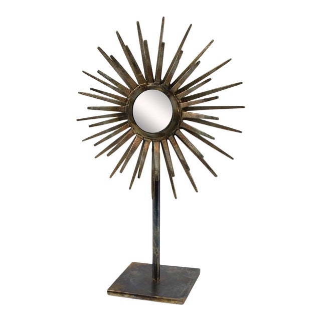 Regina Andrew Radiant Iron Sculpture, Brass For Sale