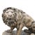Lifesize Lion Gatekeeper Statues Stone Country House, Set of 2 For Sale - Image 13 of 16