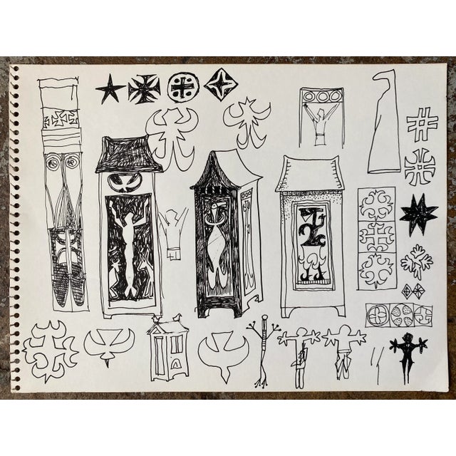 Drawing from the estate of Florida artist Dr. Ronald Frank Yrabedra (1944-2022). Yrabedra earned his B.A. and M.A. from...