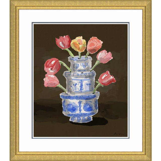 Contemporary Tulipiere Stacked By Dana Gibson, Framed Art Print For Sale - Image 3 of 3