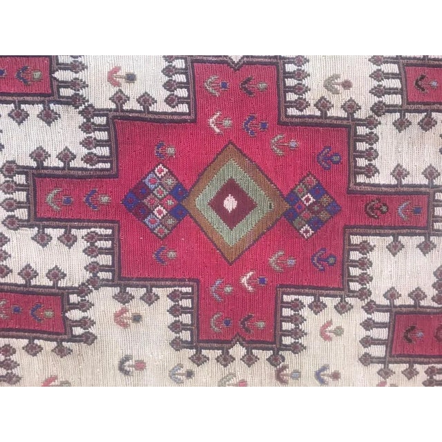 Vintage Sumak Shahsavand Flat Rug For Sale - Image 4 of 11