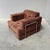 Remarks: Retro armchair / daybed, 1970s. Chrome tubular frame with teddy fabric upholstery. Chair is in very good...