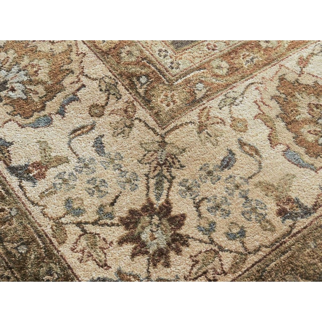 Hand Knotted Indo Oushak Rug. 8'x 9'7" For Sale - Image 16 of 18