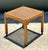 Wood Vintage Brass Detail Cane Inset Drinks Table For Sale - Image 7 of 12