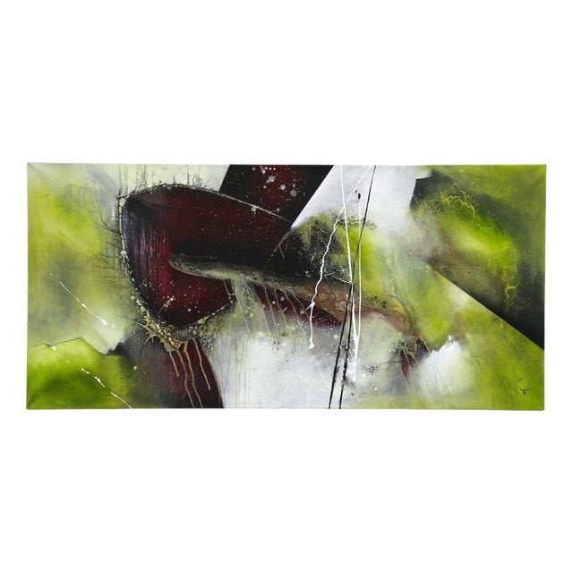 MS, Crawfish vs. Turtle, Acrylic on Canvas, 2021 For Sale