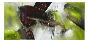 MS, Crawfish vs. Turtle, Acrylic on Canvas, 2021