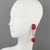 Contemporary Richard Kerr Red and White Jeweled Clip Earrings For Sale - Image 3 of 6
