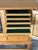 Brown Henning Kjærnulf Oak Sideboard Credenza With Leaded Glass Doors Danish Mid-Century Modern 1970s For Sale - Image 8 of 13