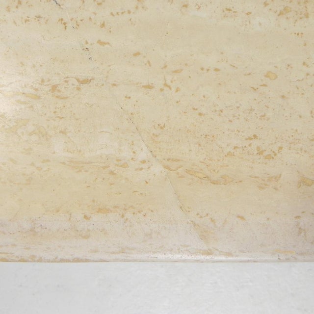 Mid-Century Travertine Coffee Table with Oval Top, 1970s For Sale - Image 17 of 18