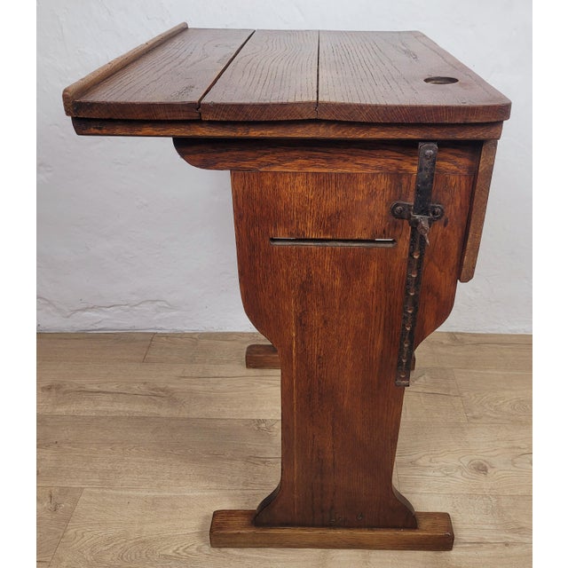 Vintage Desk in Oak, 1920s For Sale - Image 13 of 16