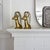 Metal Mid Century Ibex Brass Bookends For Sale - Image 7 of 10