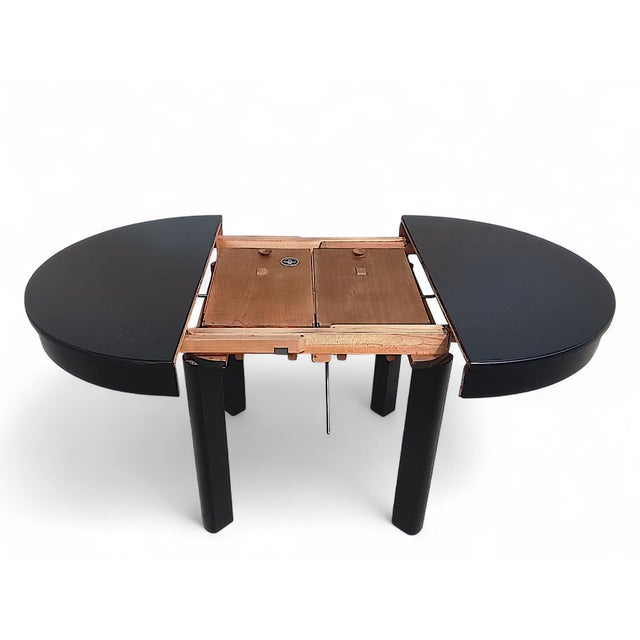 1920s Art Deco Extendable Table in Bog Oak from Ruscheweyh, Germany, 1920s For Sale - Image 5 of 8