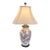 Vintage Hand‑Painted Chinese Embossed Porcelain Ginger Jar Lamp With Vintage Silk Shade for Palm Beach Chic, Grandmillennial & Chinoiserie - See Pics! For Sale