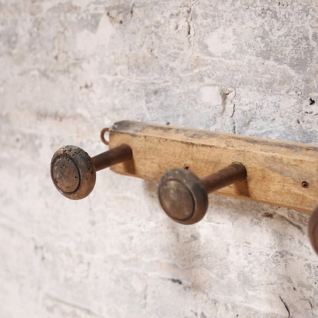 French Early 19th Century French Oak Coat Rack For Sale - Image 3 of 3
