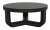 This softly rounded table has been carefully crafted of mahogany, with a deep, cinder black finish that enhances the...