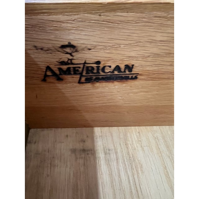 Mid-Century Early American of Martinsville Long Walnut Dresser For Sale - Image 14 of 17