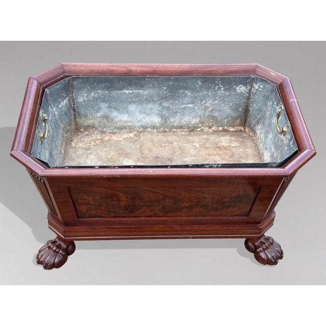 Hollywood Regency Early 19th Century Regency Mahogany Wine Cooler, 1820s For Sale - Image 3 of 8