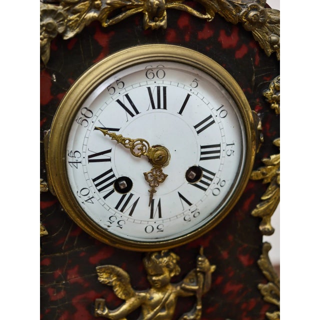 19th Century Boulle Table Clock For Sale - Image 4 of 10
