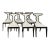 Pregno Srl Italian Upholstered Klismos Style Dining Chairs, Set of 6 For Sale