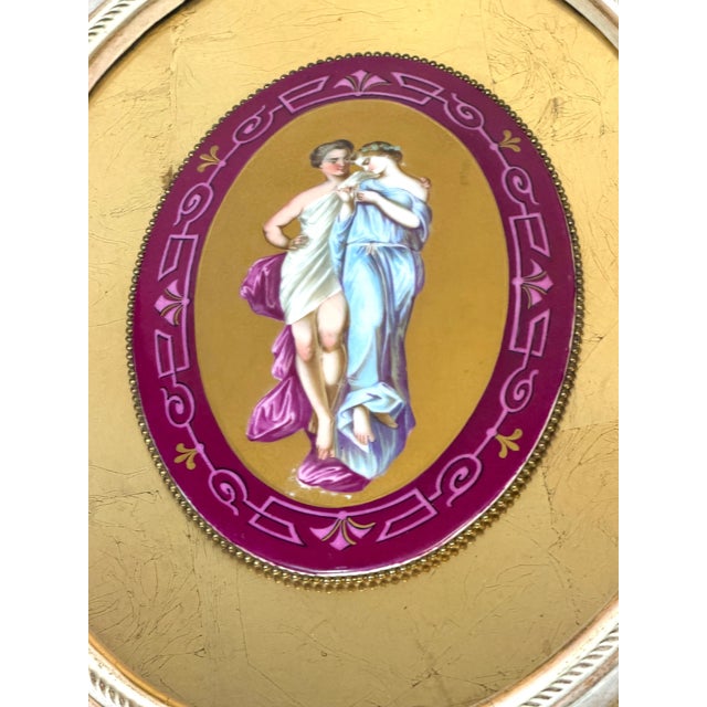 Pair Old Paris Porcelain Allegorical Plaques Depicting Joys and Sorrows of Love For Sale - Image 10 of 14