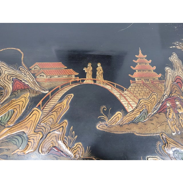 1940s Mid Century Chinoiserie Cabinet For Sale In New York - Image 6 of 11