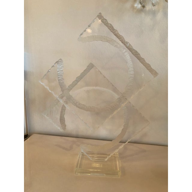 Vintage Signed Van Teal Lucite Statue For Sale - Image 12 of 12