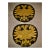 18th Century Coat of Arm Embroidery of Double Headed Eagles- a Pair For Sale