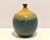 Vintage 1971 Signed Chi Studio Pottery Bottle Vase Blue Amber Drip Glaze For Sale In Detroit - Image 6 of 6