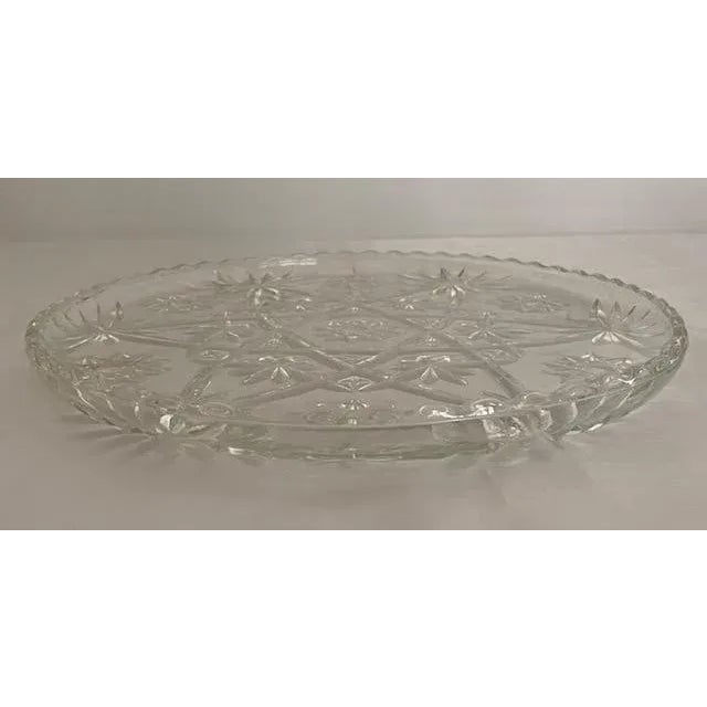 1960s Vintage 1960s Anchor Hocking Star of David Eapc Prescut Serving Tray For Sale - Image 5 of 7