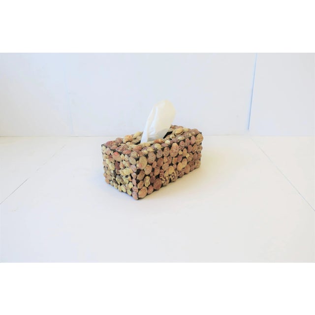 1960s Seashell Tissue Box Cover, Circa 1960s For Sale - Image 5 of 12