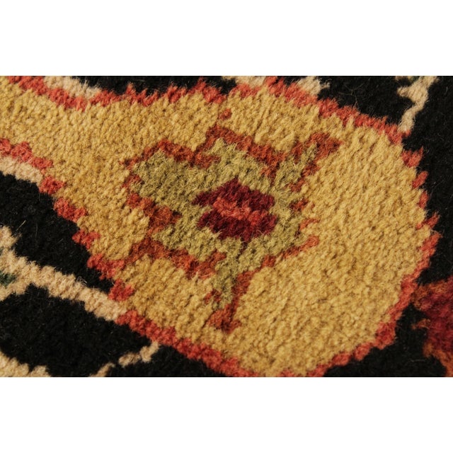 Vintage Indo Persian 7'10 inch x 2'6 inch Hand Woven Wool Runner For Sale - Image 10 of 13