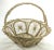 Indian Vintage Lace Basket Artisan Made in Columbia For Sale - Image 3 of 10