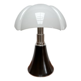 Large Vintage Brown Pipistrello Lamp by Gae Aulenti for Martinelli Luce, 1970s For Sale