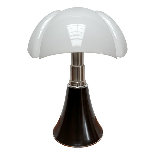 Large Vintage Brown Pipistrello Lamp by Gae Aulenti for Martinelli Luce, 1970s For Sale