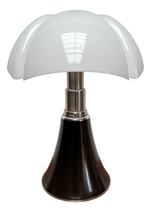 Large Vintage Brown Pipistrello Lamp by Gae Aulenti for Martinelli Luce, 1970s