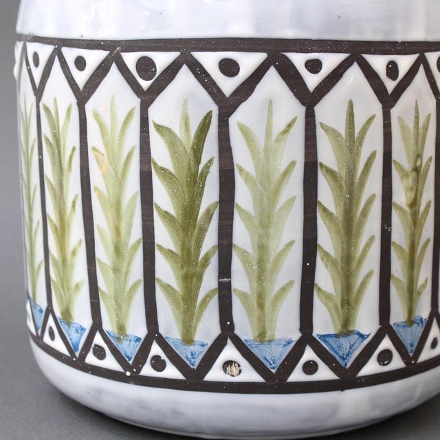 Ceramic Vintage French Ceramic Cachepot by Roger Capron, 1970s For Sale - Image 7 of 15