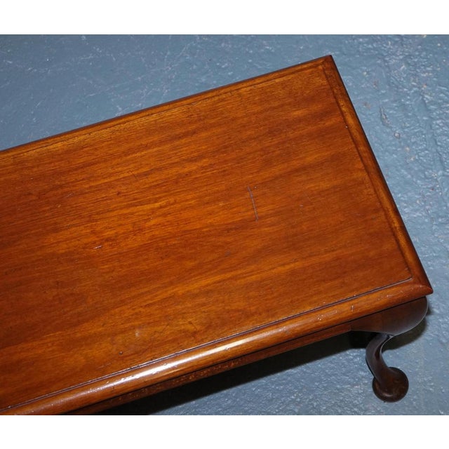 Vintage Harwood Queen Anne Low Table For Sale - Image 5 of 12