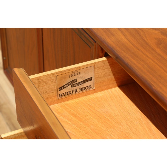 Kipp Stewart & Stewart MacDougall for Drexel Declaration Mid-Century Walnut Dresser | 10 Drawers | Circa 1950s For Sale - Image 16 of 18