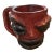 1990s Folk Art Signed Studio Folk Art Ugly Face Mug “Mark” For Sale