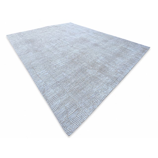 Sand Rh Lasya Silk & Wool Rug – 12' × 15' Sand | Hand-Knotted Silk & Wool For Sale - Image 8 of 18