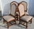 Wood Vintage Bernhardt Carved Set of Four High Back Country French Dining Chairs For Sale - Image 7 of 12