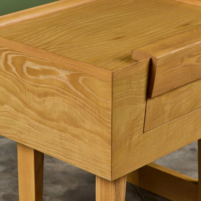Paul Laszlo Oak Nightstand for Brown Saltman For Sale - Image 15 of 18