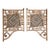 Antique 1800s Victorian Stick and Ball Architectural Fretwork Corner Corner Brackets With Brass Hardware For Sale