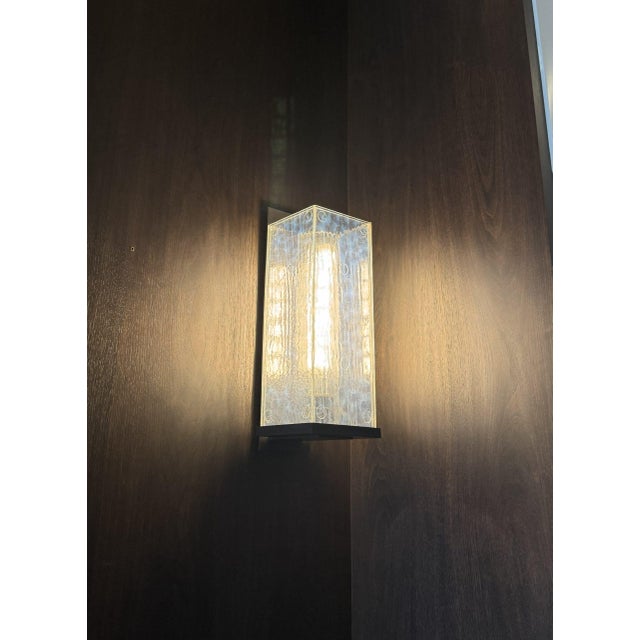 McEwen Lighting Studio McEwen Lighting, Nebula Wall Sconce Pair, Deep Black Oxide For Sale - Image 4 of 5