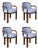 James Dining Chairs by Wood Tailors Club, Set of 4 For Sale