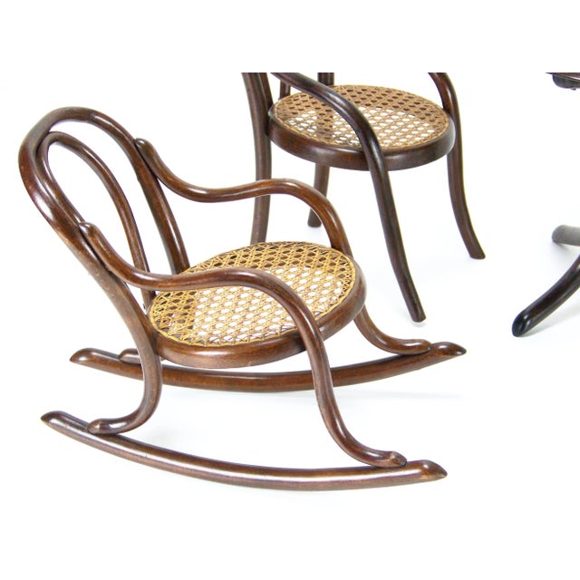 Thonet Doll's Seating from Thonet, 1890, Set of 5 For Sale - Image 4 of 7