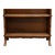 1970s Regency Revival Faux Bamboo Carved Walnut Bookcase For Sale - Image 4 of 7