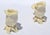 Lenox Mid-20th Century Lenox Rose Shaped Ceramic Fine Bone China Candle Holders, Pair For Sale - Image 4 of 13